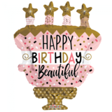 Supershape Folie Ballon Happy Birthday cake | 91 cm Supershape Folie Ballon Happy Birthday cake | 91 cm