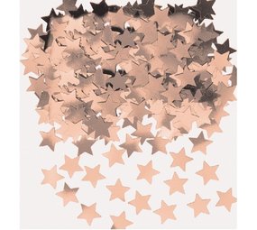 Confetti rosé-goud metallic sterren | 14gr.