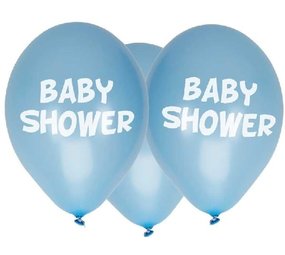 Balloons de douche bébé bleu | 8 pièces
