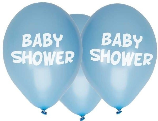 Babypartyballons blau | 8 Stücke