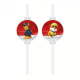 Procos Party Paw Patrol Drink Straws Paper | 4 pieces Procos Party Paw Patrol Drink Straws Paper | 4 pieces