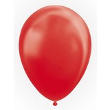 Metallic red balloons 30cm | 25 pieces