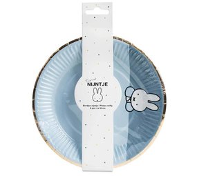 Plate Miffy baby blue 18 cm | 8 pieces