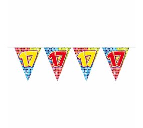 Vlaggenlijn 17 jaar Birthday Blocks Vlaggenlijn 17 jaar Birthday Blocks