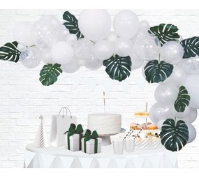 Make a white balloon arch yourself 4 meter