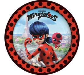 Procos Party Miraculous Ladybug board 23cm | 8 pieces Procos Party Miraculous Ladybug board 23cm | 8 pieces