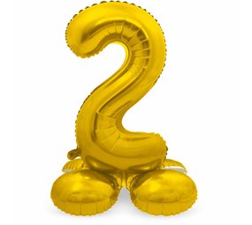 Figure ballon 2 debout or 72 cm