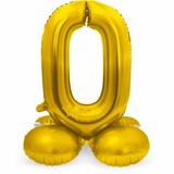 Figure balloon 0 standing gold | 72 cm Figure balloon 0 standing gold | 72 cm