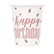 Cup Rose Gold Happy Birthday Rose Gold | 8 pieces Cup Rose Gold Happy Birthday Rose Gold | 8 pieces