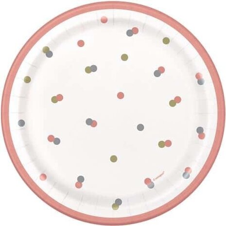 Glitzosengold Punkte 17cm | 8 Stücke