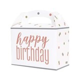 Unique Party Behandlungskasten Glitz Roségold | 6 Stück