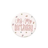 Knopf Es ist mein Geburtstag, Roségold