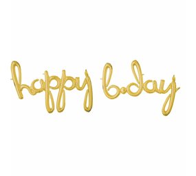 Happy B*Day Test Ballon Gold | 290 cm Happy B*Day Test Ballon Gold | 290 cm