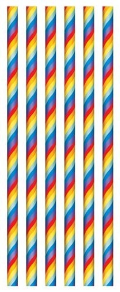 Rietjes Regenboog papier | 20 stuks Rietjes Regenboog papier | 20 stuks