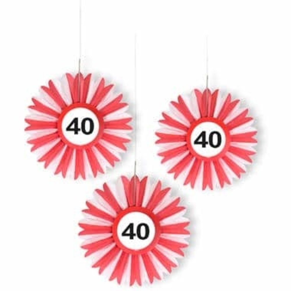 Honeycomb Verkeersbord 40 jaar | 3 stuks Honeycomb Verkeersbord 40 jaar | 3 stuks