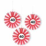 Honeycomb traffic sign 40 years 3 pieces