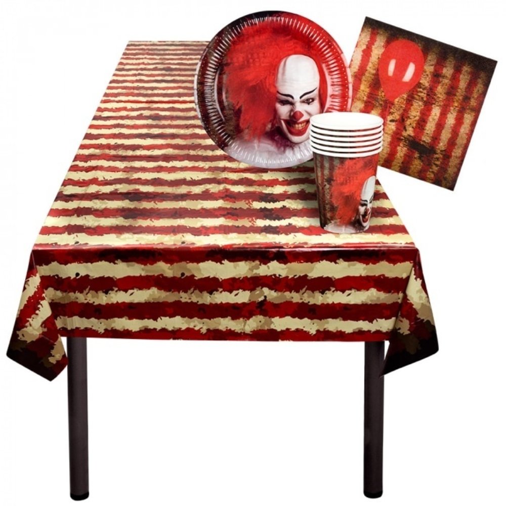 Boland Table set Horror Clown | 6 persons Boland Table set Horror Clown | 6 persons