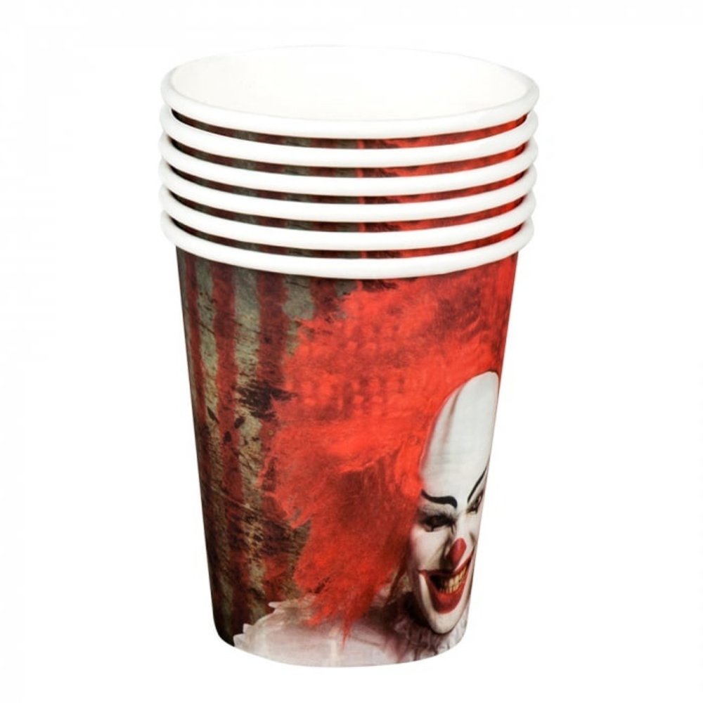 Boland Ensemble de tablette de clown d'horreur | 6 personne Boland Ensemble de tablette de clown d'horreur | 6 personne