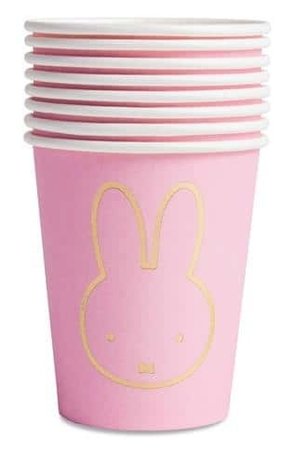 Cup Miffy Baby Pink | 8 pieces Cup Miffy Baby Pink | 8 pieces