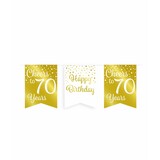 Slinger Cheers to 70 years wit/goud | 6m Slinger Cheers to 70 years wit/goud | 6m