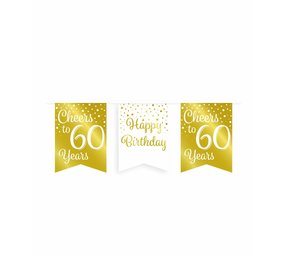 Slinger Cheers to 60 Years White/Gold | 6m Slinger Cheers to 60 Years White/Gold | 6m