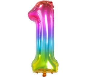 Folat Heliumballon lecker gummiary Regenbogen Abbildung 1 | 81 cm