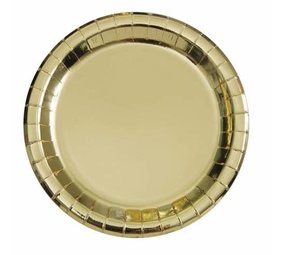 Borden Goud Metallic 18cm | 8 stuks Borden Goud Metallic 18cm | 8 stuks