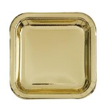 Borden Vierkant Goud Metallic 18cm | 8 stuks Borden Vierkant Goud Metallic 18cm | 8 stuks