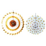 Waaiers Festliche Goldpapier | 2 Stücke