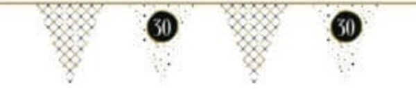 Flag -Linie Singer 30 Jahre Festliches Goldpapier | 6 mtr