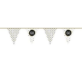 Flag -Linie Singer 60 Jahre Festliches Goldpapier | 6 mtr Flag -Linie Singer 60 Jahre Festliches Goldpapier | 6 mtr