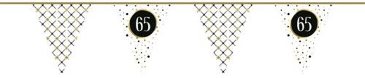 Flag line Slinger 65 years Festive Gold Paper | 6 MTR Flag line Slinger 65 years Festive Gold Paper | 6 MTR