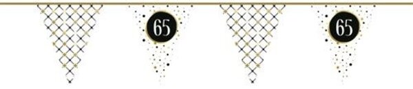 Flag -Linie Singer 65 Jahre Festliches Goldpapier | 6 mtr