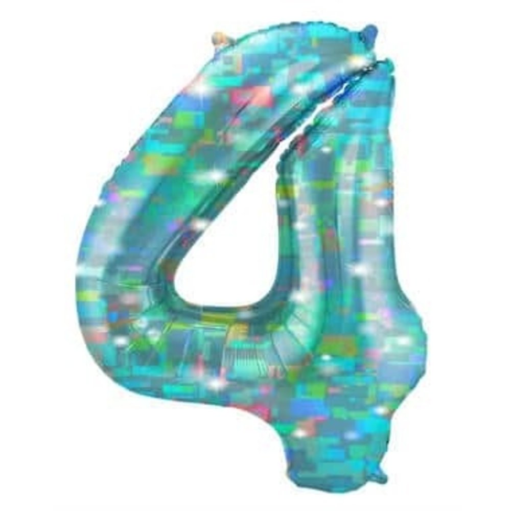 Folat Ballon d'hélium Figure 4 Aqua galactique | 101 cm Folat Ballon d'hélium Figure 4 Aqua galactique | 101 cm