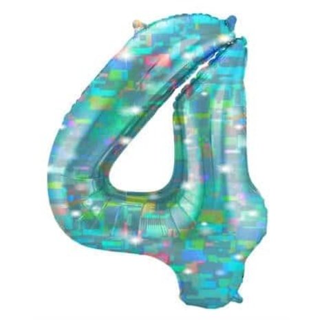 Folat Ballon d'hélium Figure 4 Aqua galactique | 101 cm Folat Ballon d'hélium Figure 4 Aqua galactique | 101 cm