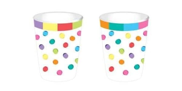 Tasse à café Couleurs festives 250 ml | 8 pièces