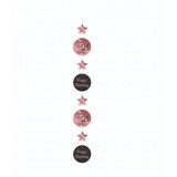 Hang decoration cheers to 21 years rose gold/black | per Unit Hang decoration cheers to 21 years rose gold/black | per Unit