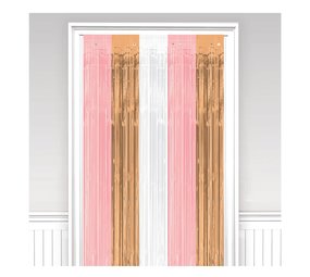 Amscan Door curtain Rose Gold Blush | 243x91.5cm