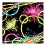 Servietten Glow Party 33 x 33 cm | 16 Stücke