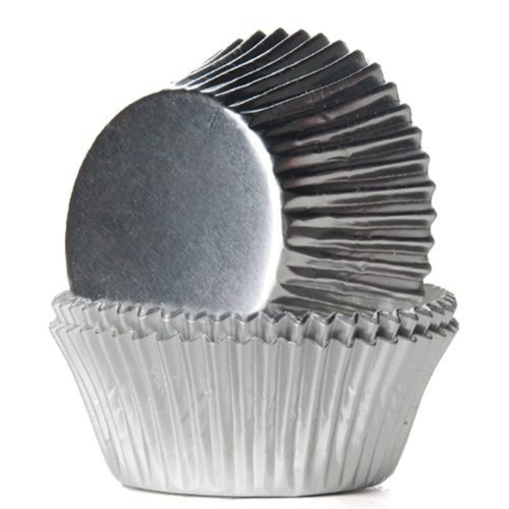 Cupcake Formenfolie Silber | 24 Stücke