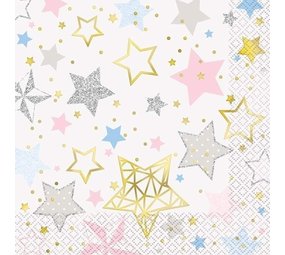 Unique Party Servet twinkle twinkle | 16 stuks Unique Party Servet twinkle twinkle | 16 stuks