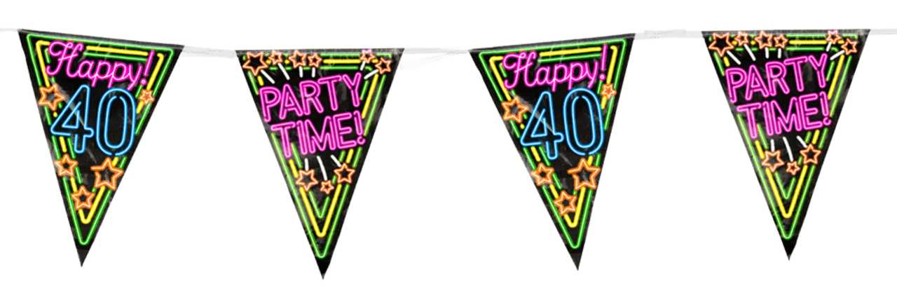 Slinger 40 jaar Neon | 10mtr Slinger 40 jaar Neon | 10mtr
