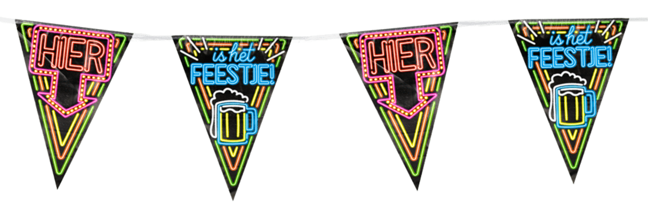 Slinger Hier is het Feestje Neon | 10mtr