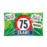 Fassade Flagge 75 Jahre Verkehrszeichen xxl | 150x90 cm