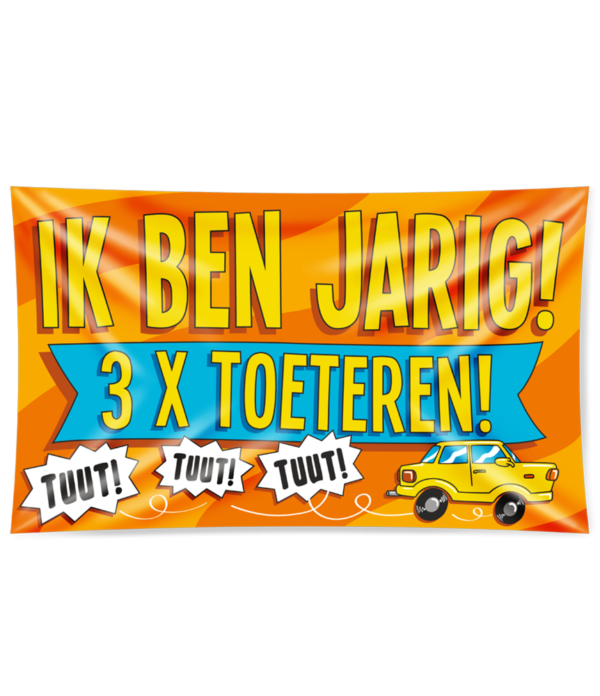 Paper Dreams FACADE FLAG Ich bin mein Geburtstag 3x uphing xxl | 150x90 cm Paper Dreams FACADE FLAG Ich bin mein Geburtstag 3x uphing xxl | 150x90 cm