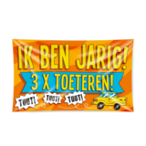 Paper Dreams Facade flag I am my birthday 3x honking XXL | 150x90cm Paper Dreams Facade flag I am my birthday 3x honking XXL | 150x90cm