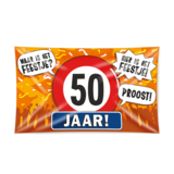 Paper Dreams Facade flag 50 years of traffic sign XXL | 150x90cm