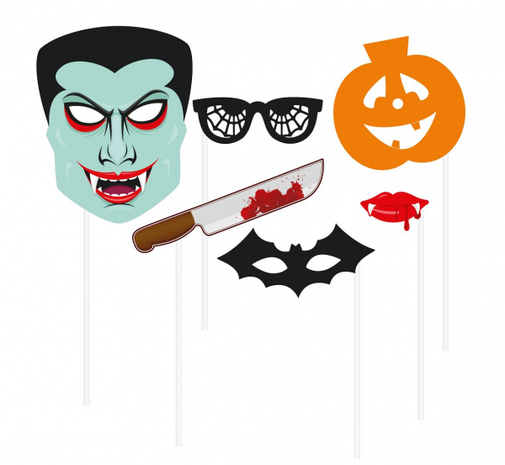 Accessoires photo halloween | 6 parties