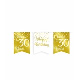 Slinger jubelt 30 Jahre weiß/gold | 6m