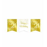 Slinger Jubel auf 21 Jahre weiß/Gold | 6m Slinger Jubel auf 21 Jahre weiß/Gold | 6m